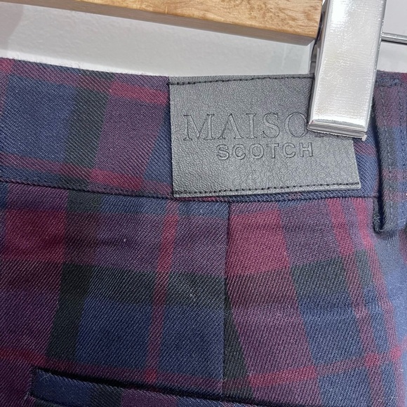 Scotch & Soda Check Wide Leg Ankle Pants - Picture 5 of 12